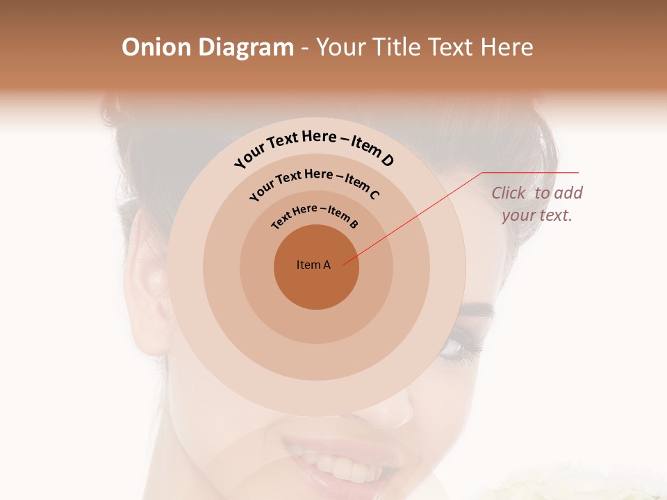 A Beautiful Woman With A Flower In Her Hand PowerPoint Template