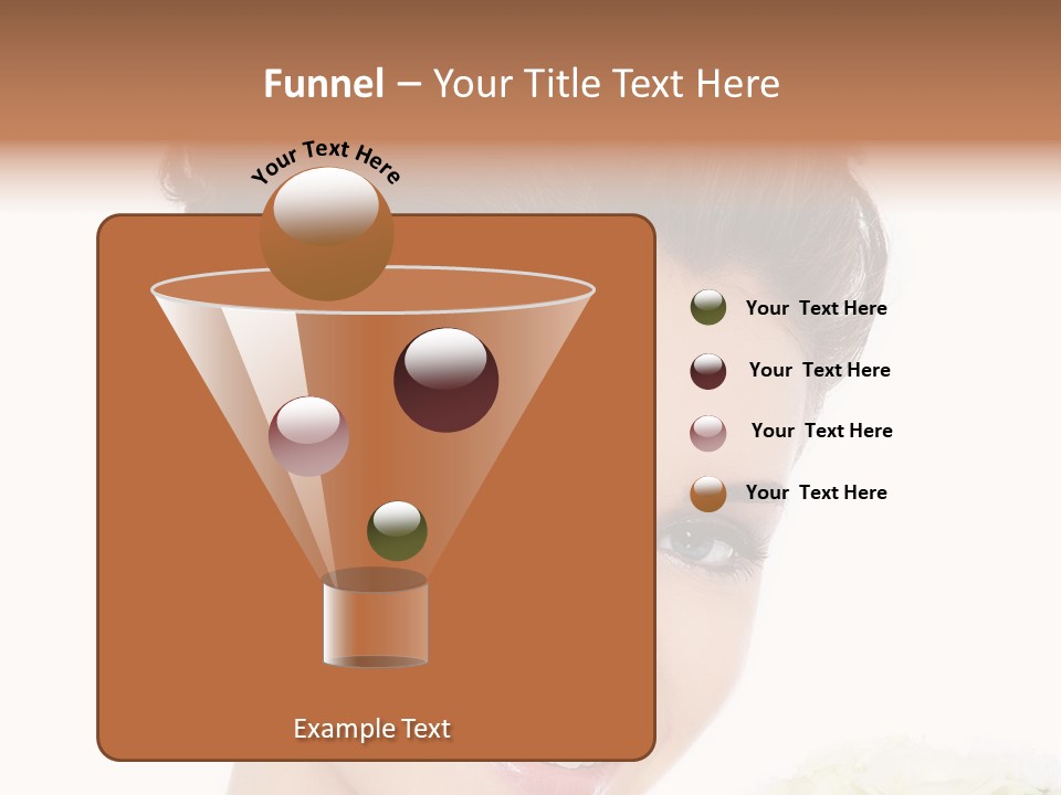 A Beautiful Woman With A Flower In Her Hand PowerPoint Template