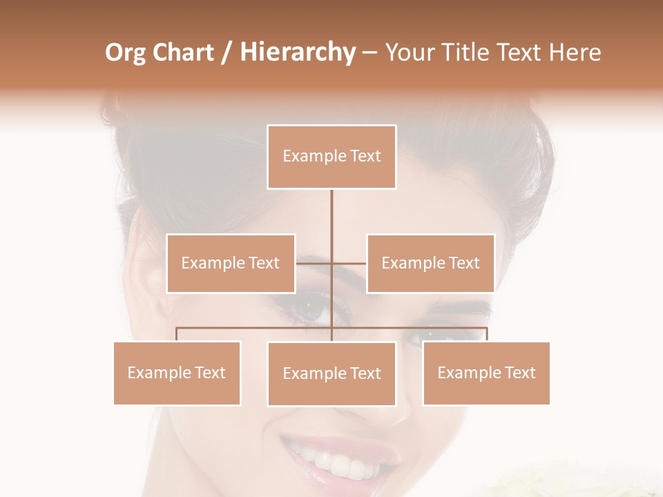 A Beautiful Woman With A Flower In Her Hand PowerPoint Template