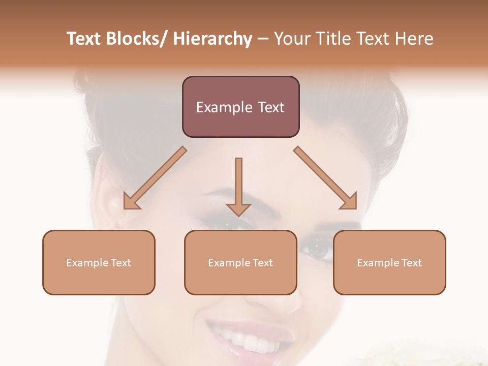 A Beautiful Woman With A Flower In Her Hand PowerPoint Template