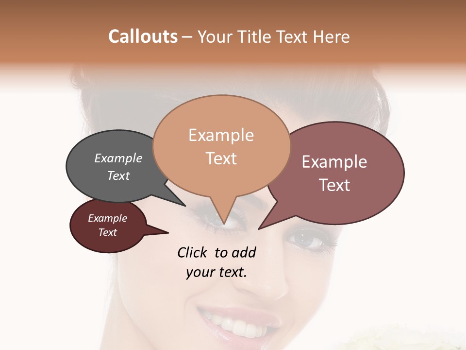 A Beautiful Woman With A Flower In Her Hand PowerPoint Template