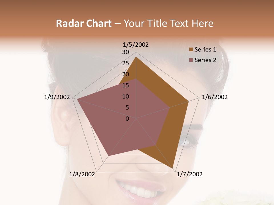 A Beautiful Woman With A Flower In Her Hand PowerPoint Template