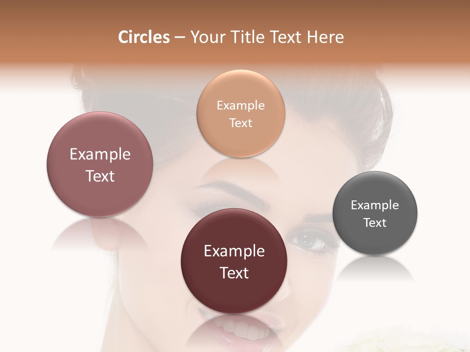 A Beautiful Woman With A Flower In Her Hand PowerPoint Template