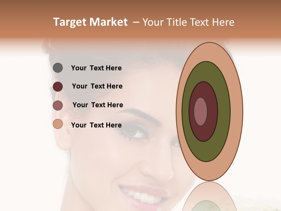 A Beautiful Woman With A Flower In Her Hand PowerPoint Template