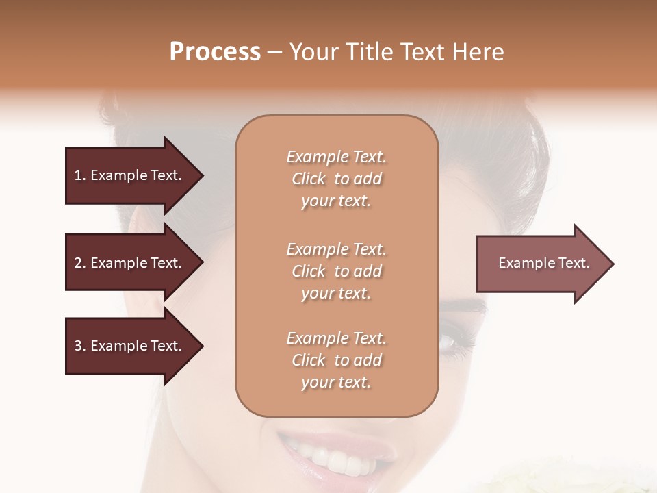 A Beautiful Woman With A Flower In Her Hand PowerPoint Template