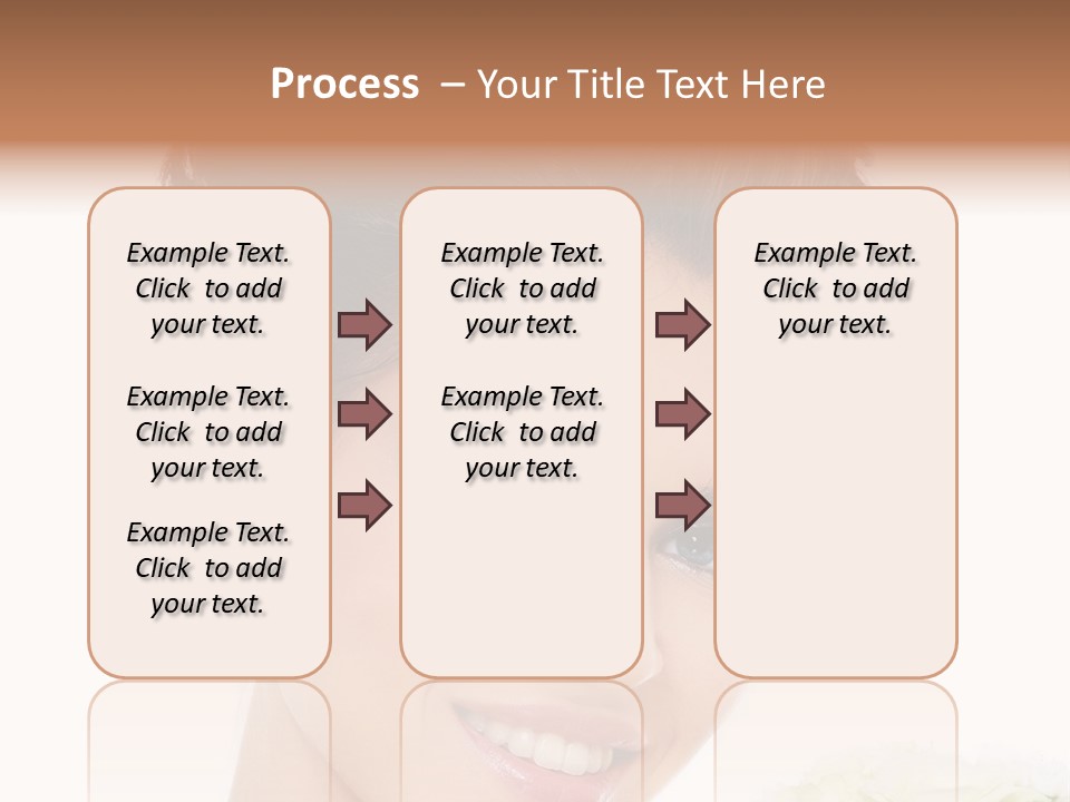 A Beautiful Woman With A Flower In Her Hand PowerPoint Template