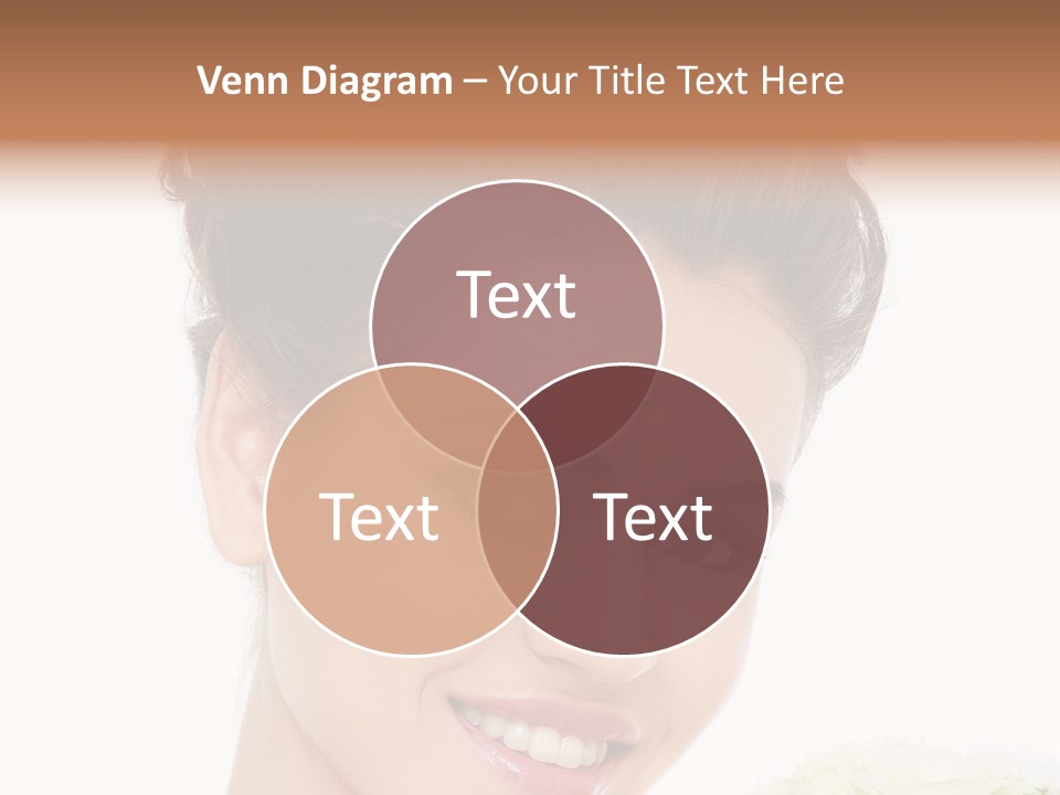 A Beautiful Woman With A Flower In Her Hand PowerPoint Template