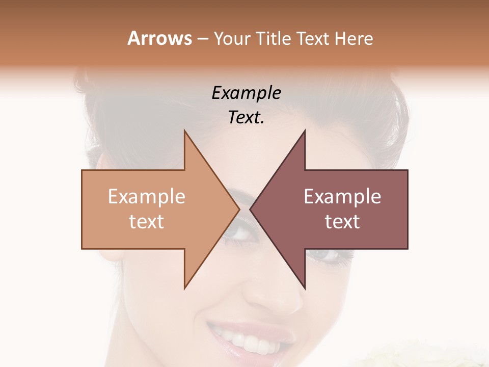 A Beautiful Woman With A Flower In Her Hand PowerPoint Template