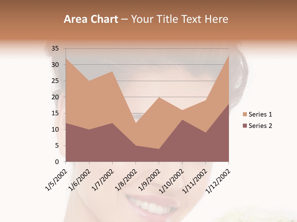 A Beautiful Woman With A Flower In Her Hand PowerPoint Template