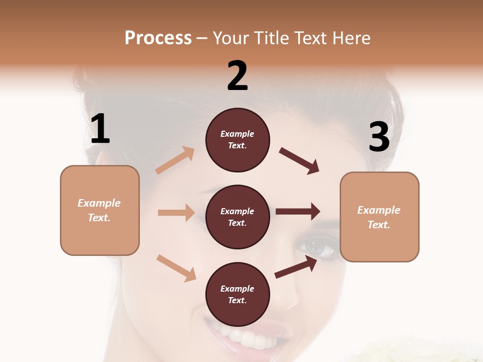 A Beautiful Woman With A Flower In Her Hand PowerPoint Template