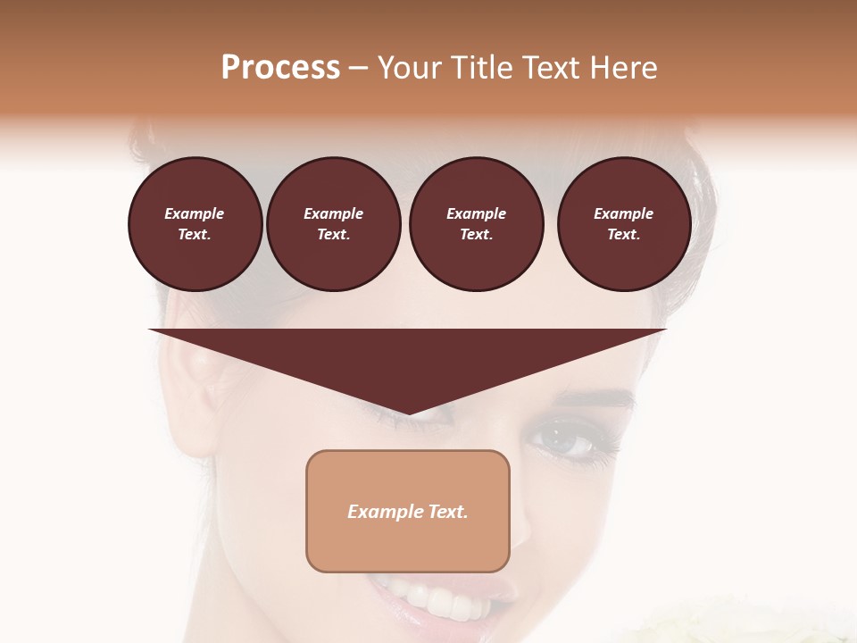 A Beautiful Woman With A Flower In Her Hand PowerPoint Template