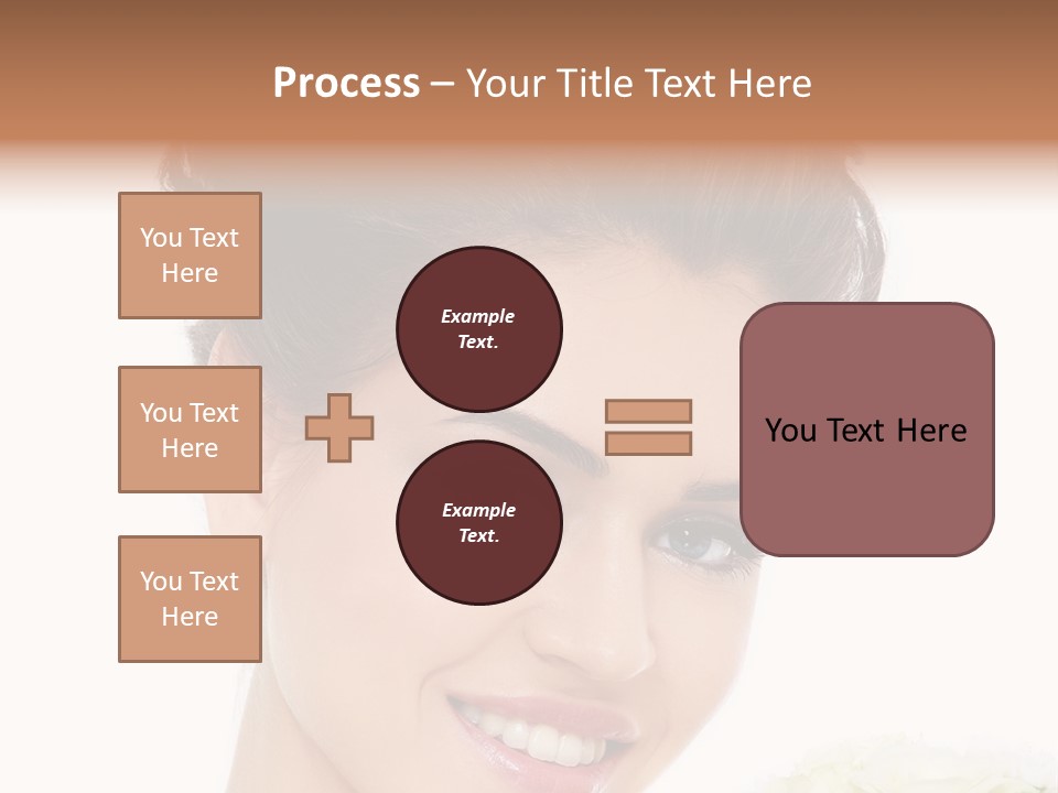 A Beautiful Woman With A Flower In Her Hand PowerPoint Template