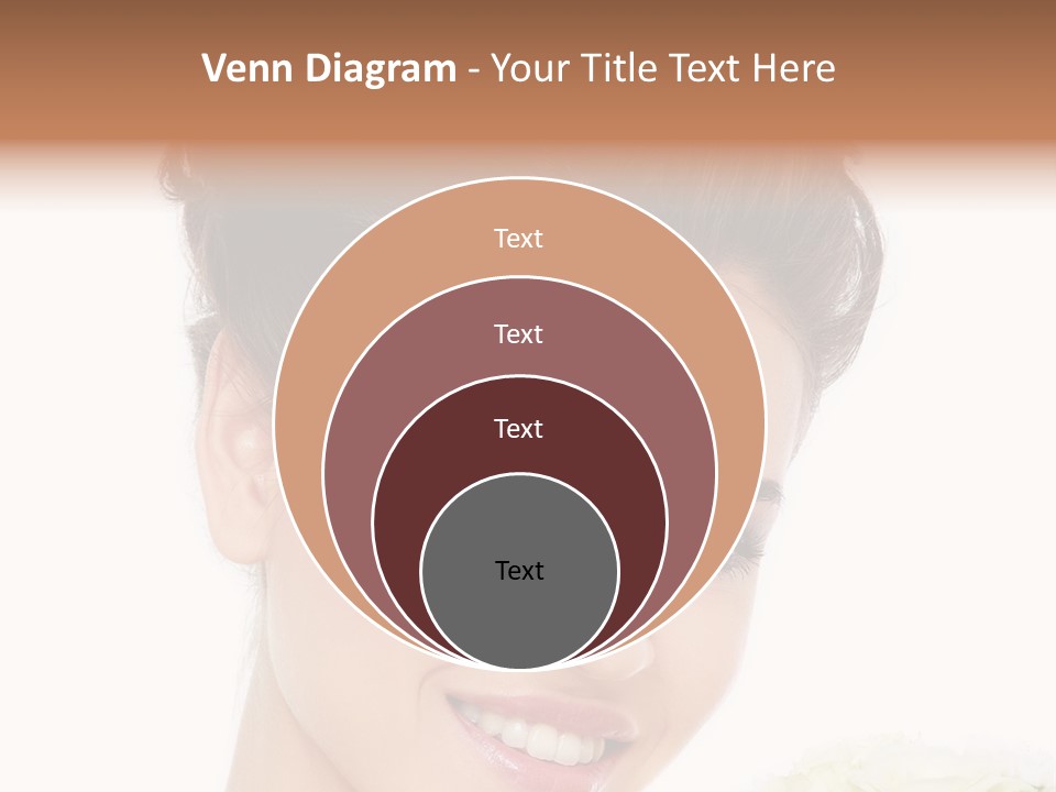 A Beautiful Woman With A Flower In Her Hand PowerPoint Template