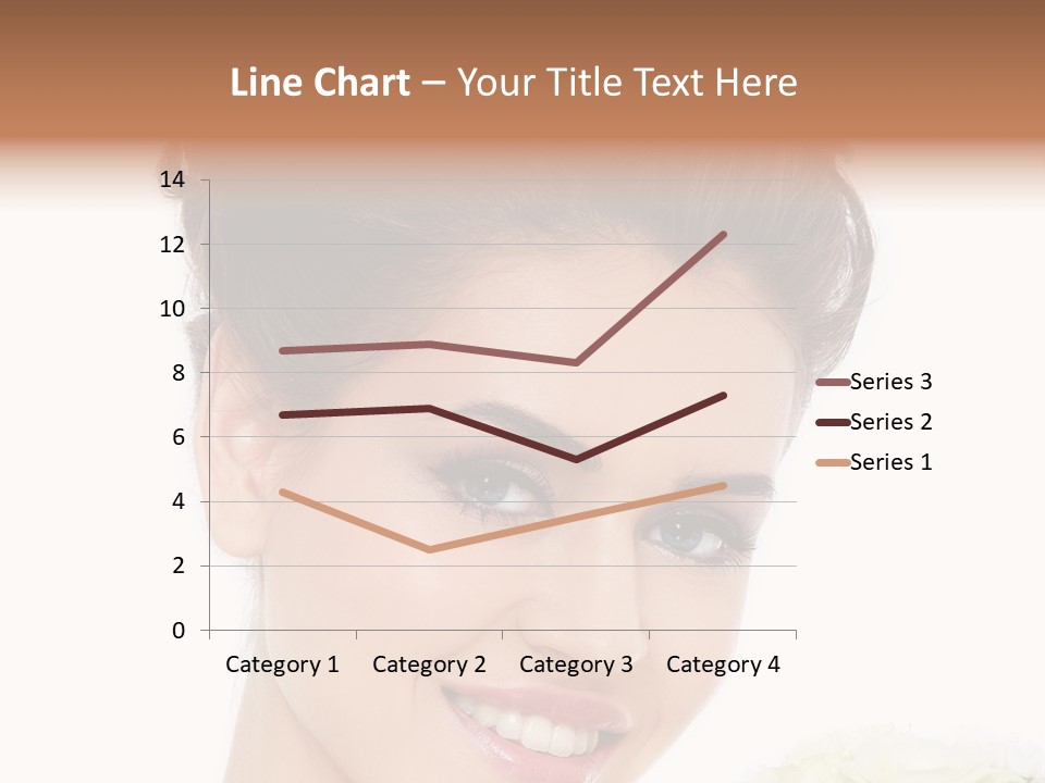 A Beautiful Woman With A Flower In Her Hand PowerPoint Template