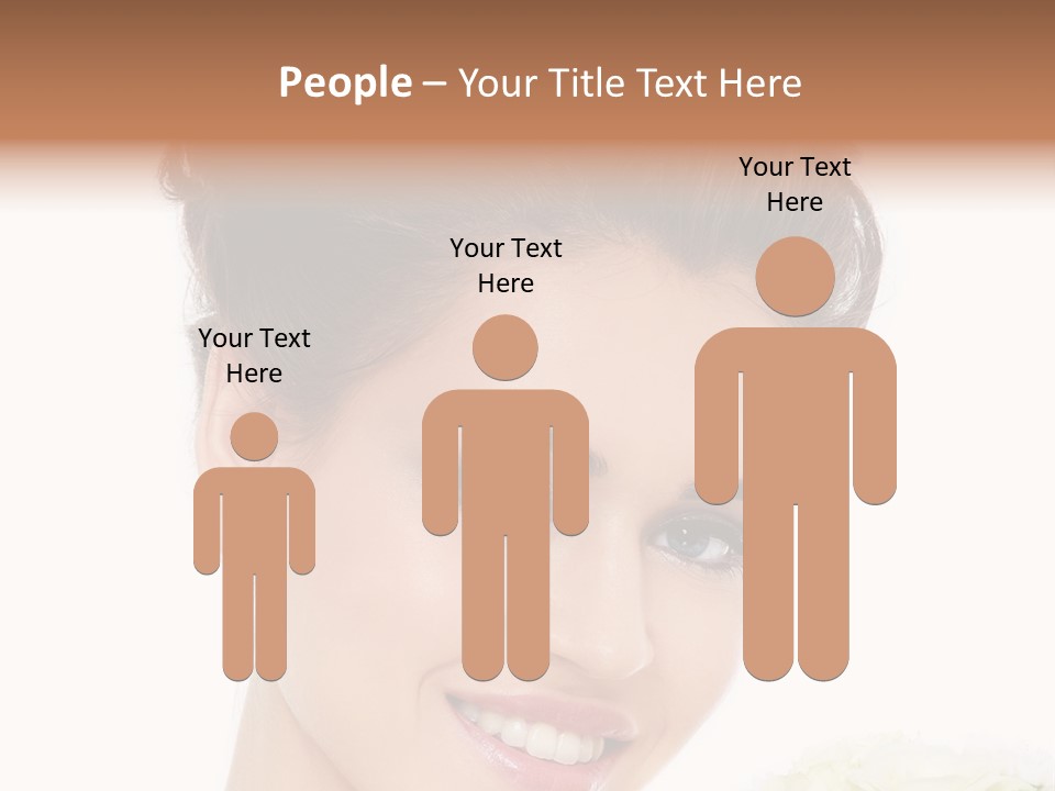 A Beautiful Woman With A Flower In Her Hand PowerPoint Template