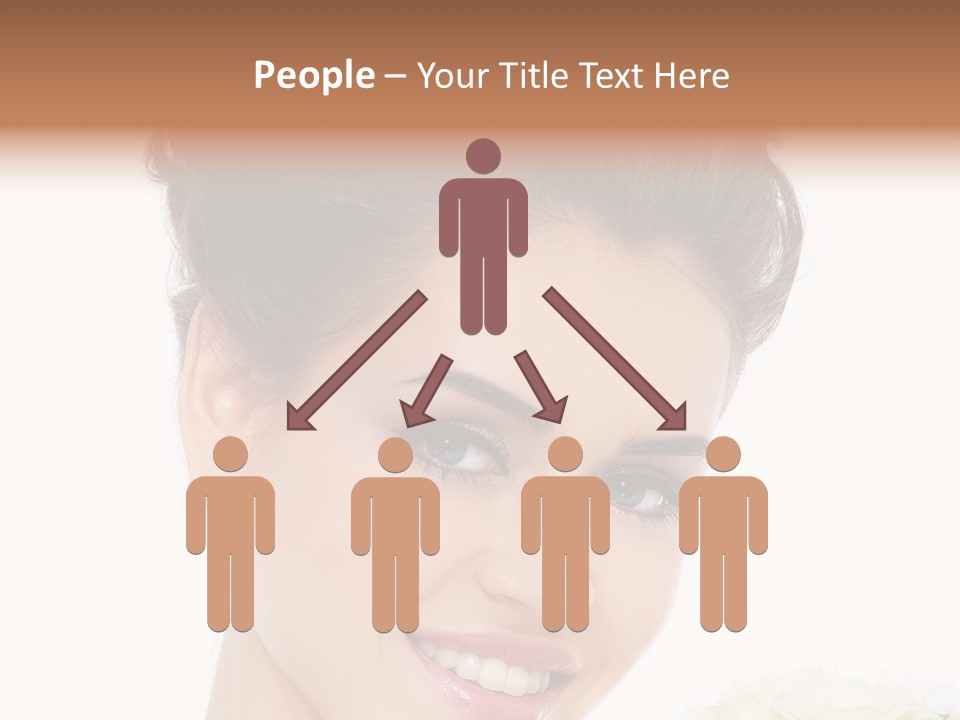 A Beautiful Woman With A Flower In Her Hand PowerPoint Template