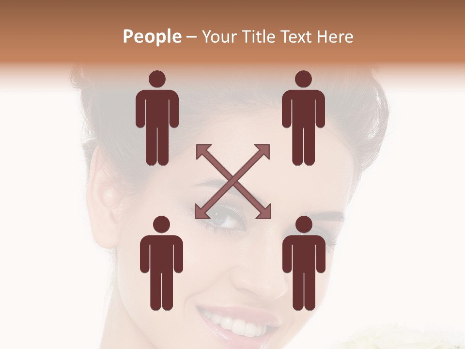 A Beautiful Woman With A Flower In Her Hand PowerPoint Template