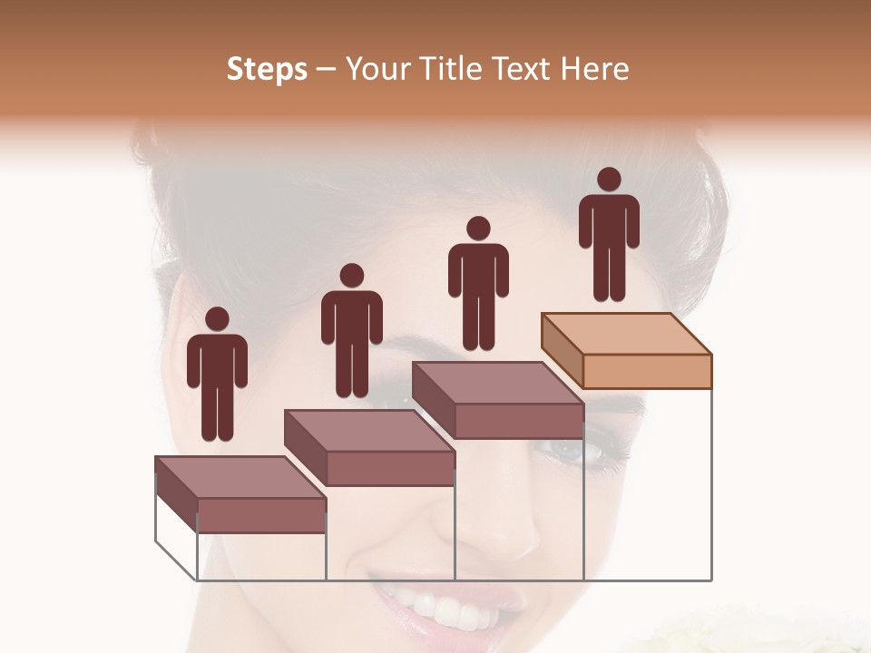 A Beautiful Woman With A Flower In Her Hand PowerPoint Template