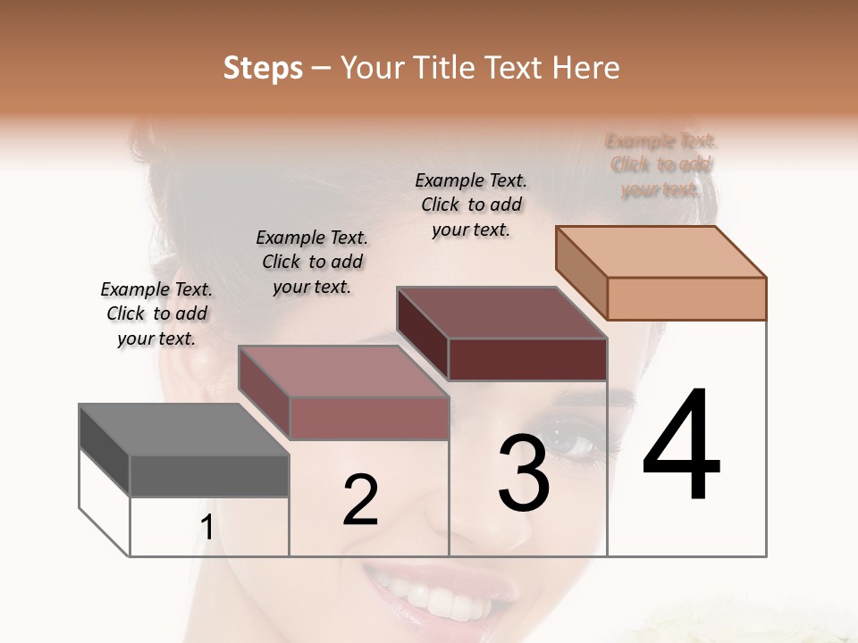 A Beautiful Woman With A Flower In Her Hand PowerPoint Template