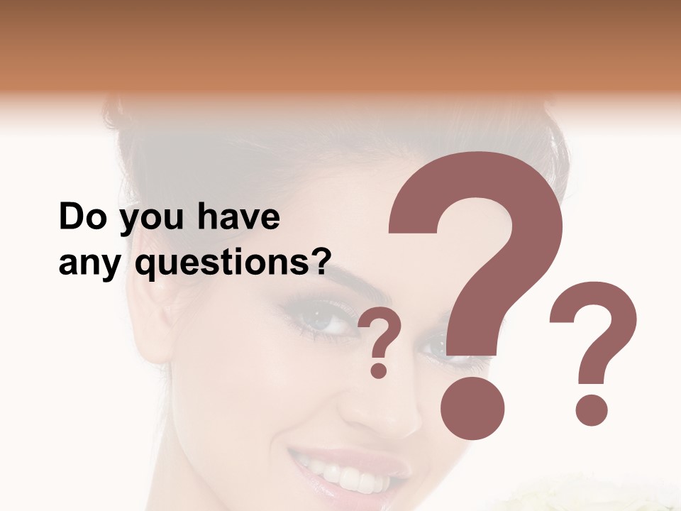 A Beautiful Woman With A Flower In Her Hand PowerPoint Template