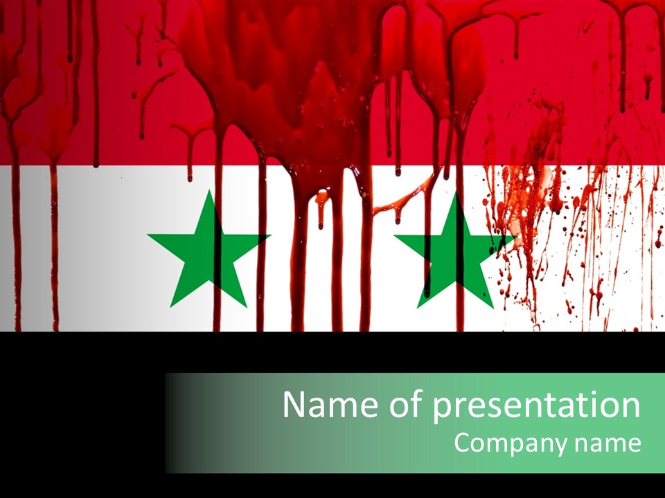 Islamic Warfare Victim PowerPoint Template