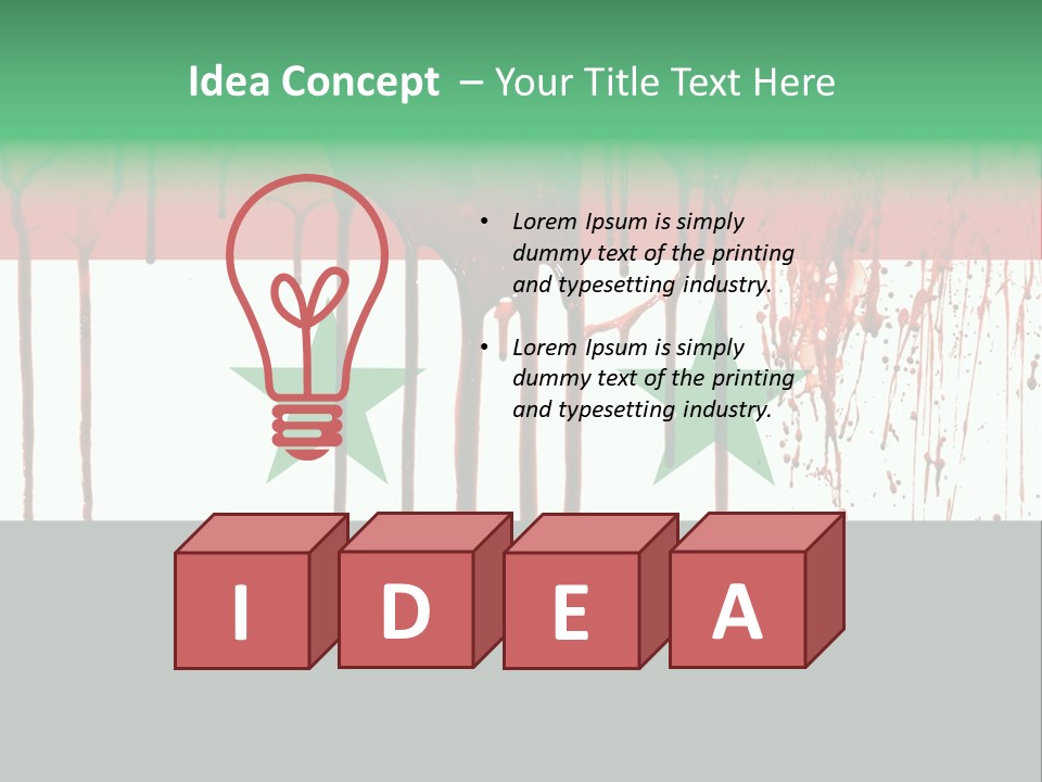 Islamic Warfare Victim PowerPoint Template