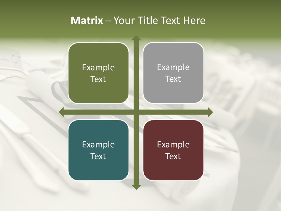 Dinner Reception Table PowerPoint Template