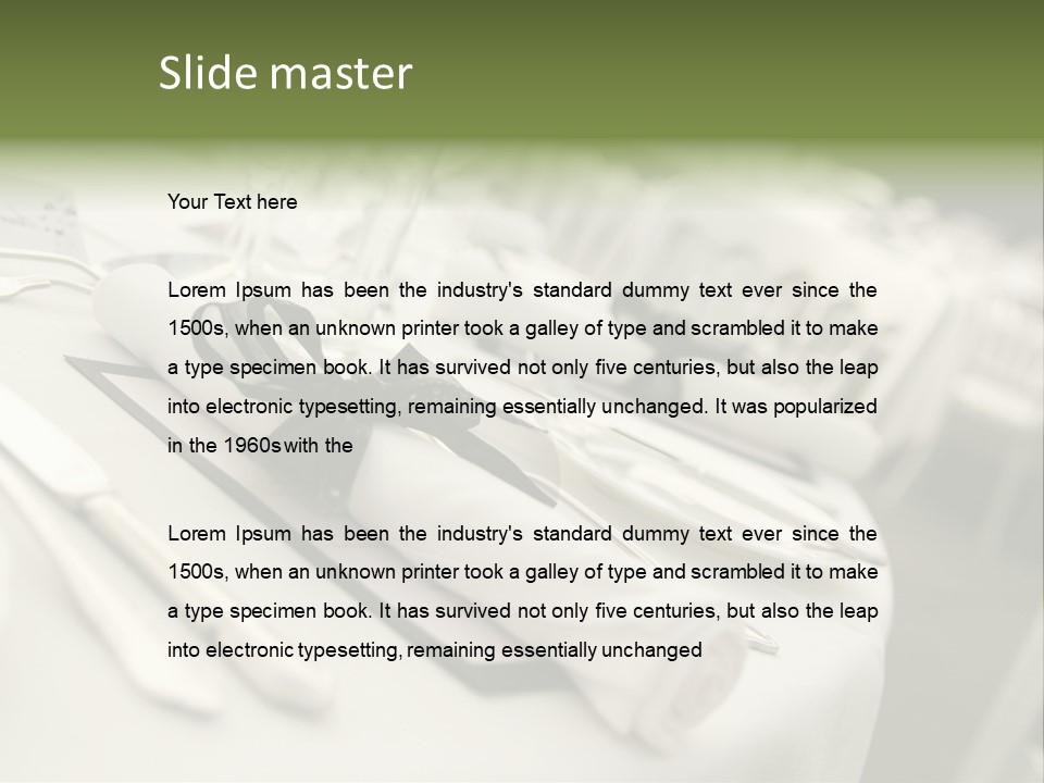 Dinner Reception Table PowerPoint Template