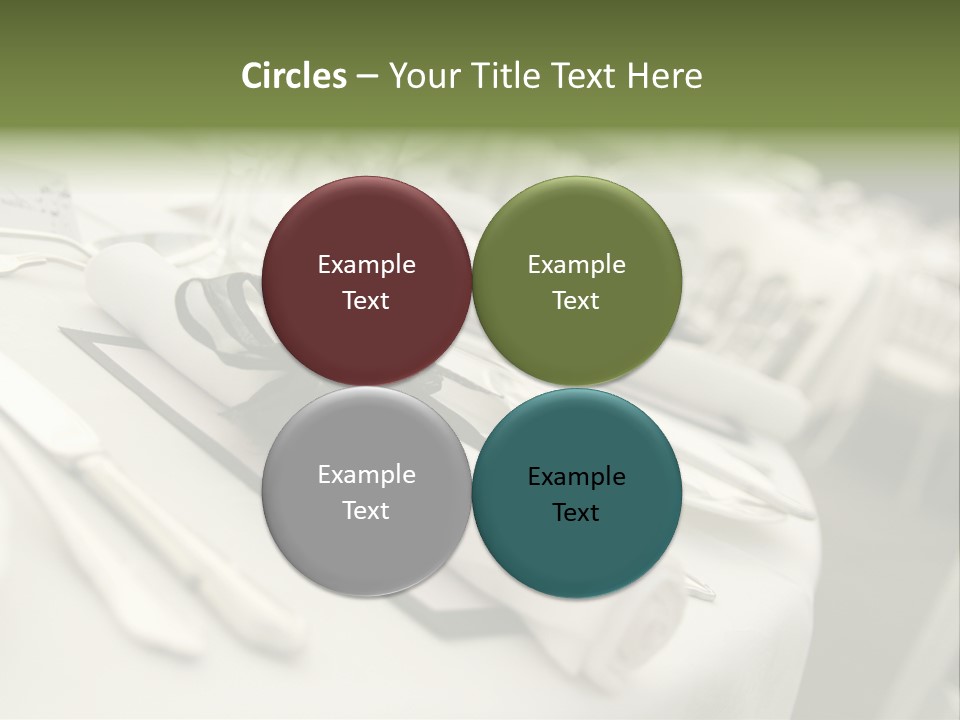 Dinner Reception Table PowerPoint Template