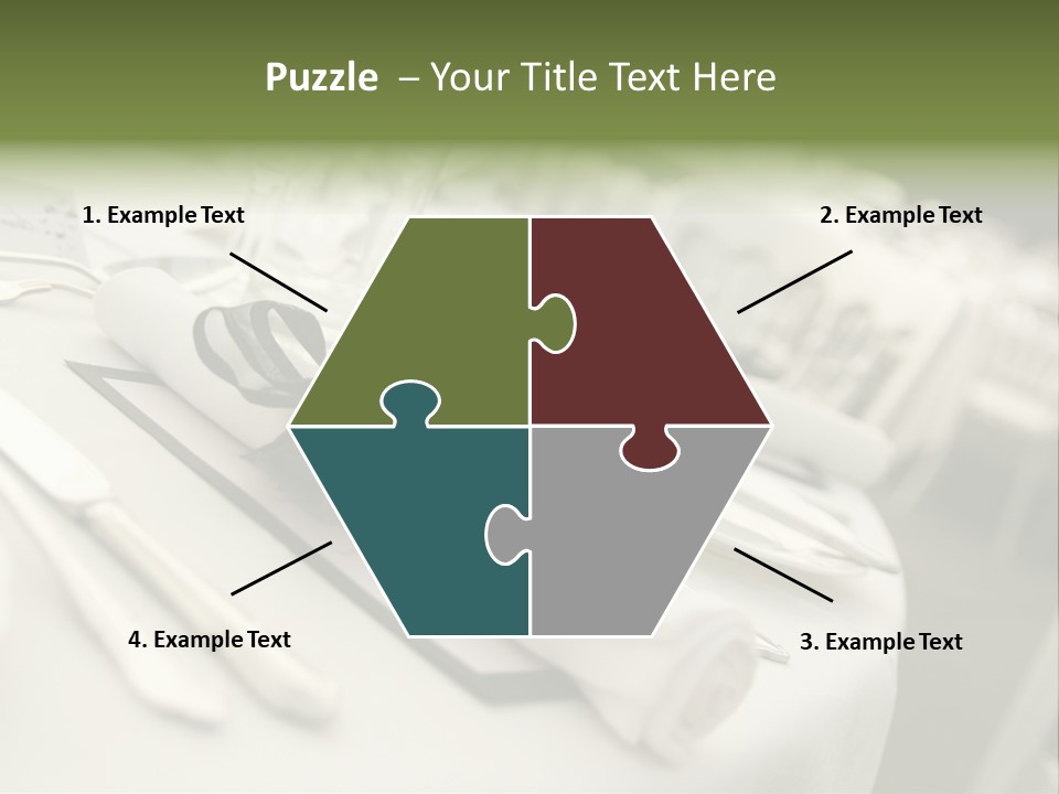 Dinner Reception Table PowerPoint Template