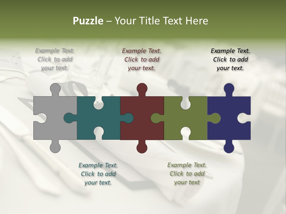 Dinner Reception Table PowerPoint Template