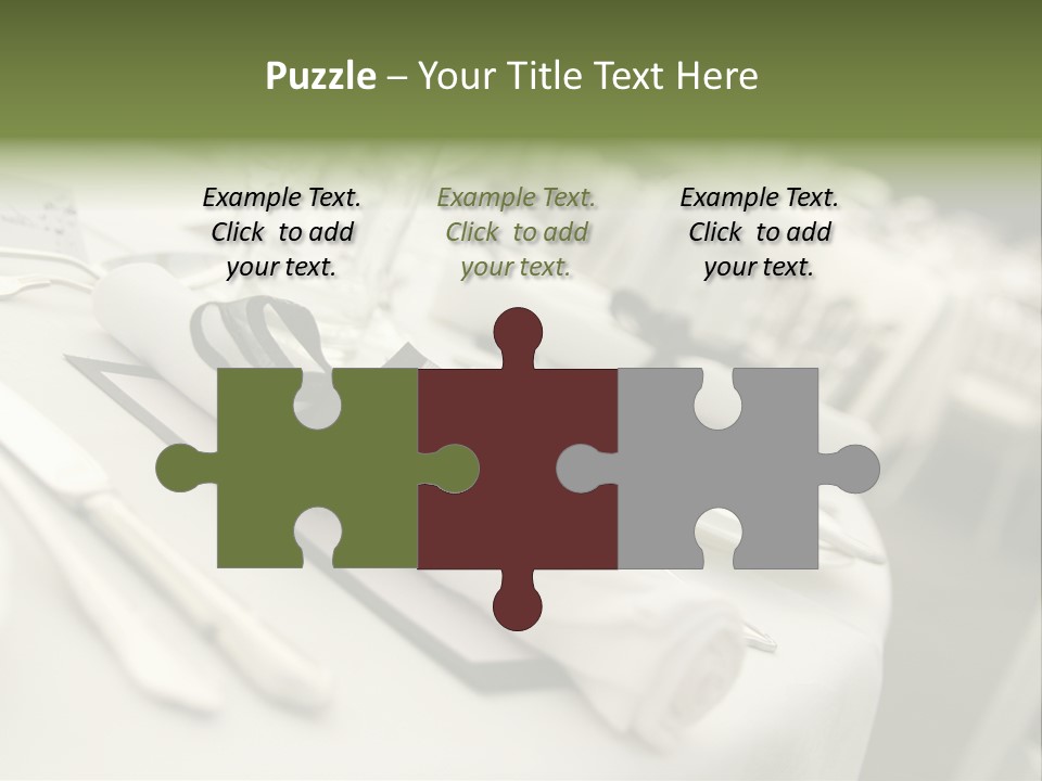 Dinner Reception Table PowerPoint Template