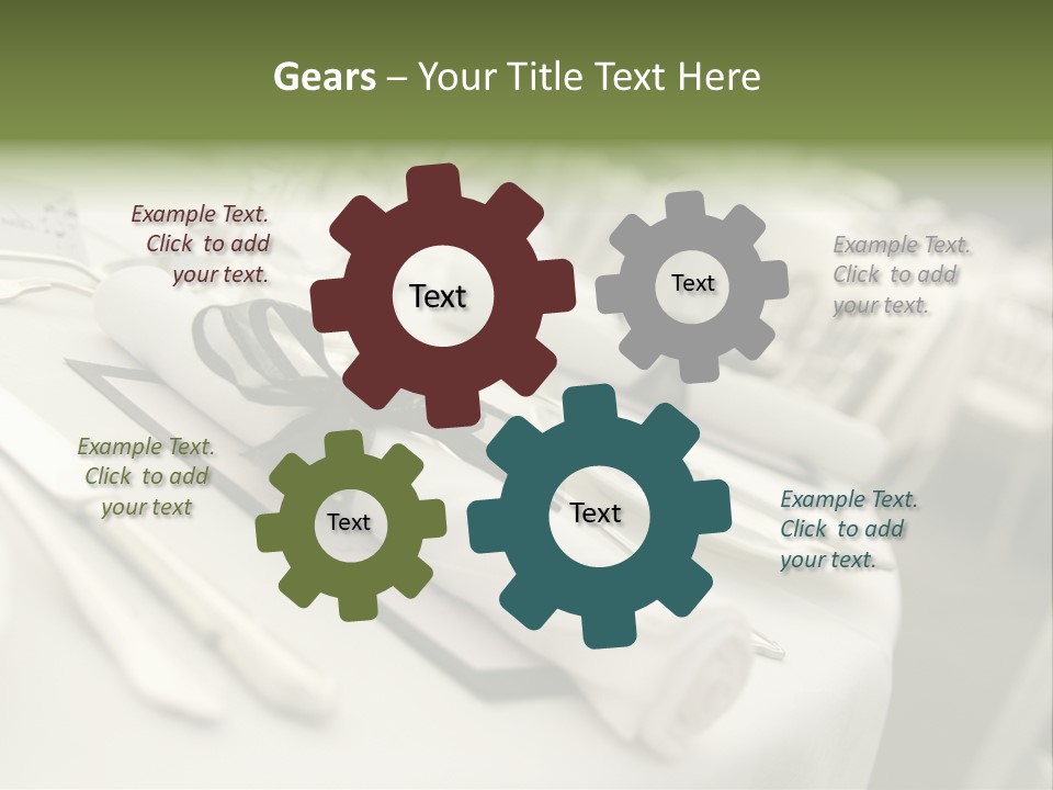 Dinner Reception Table PowerPoint Template