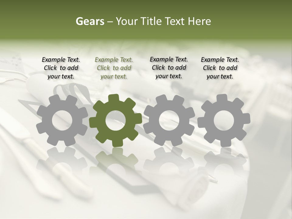 Dinner Reception Table PowerPoint Template