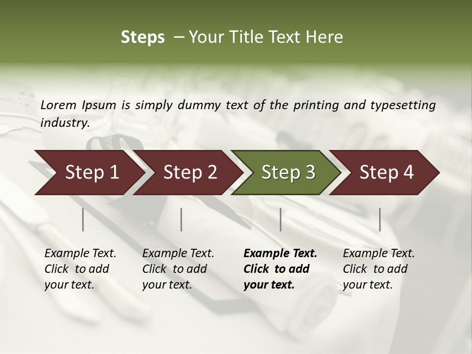Dinner Reception Table PowerPoint Template
