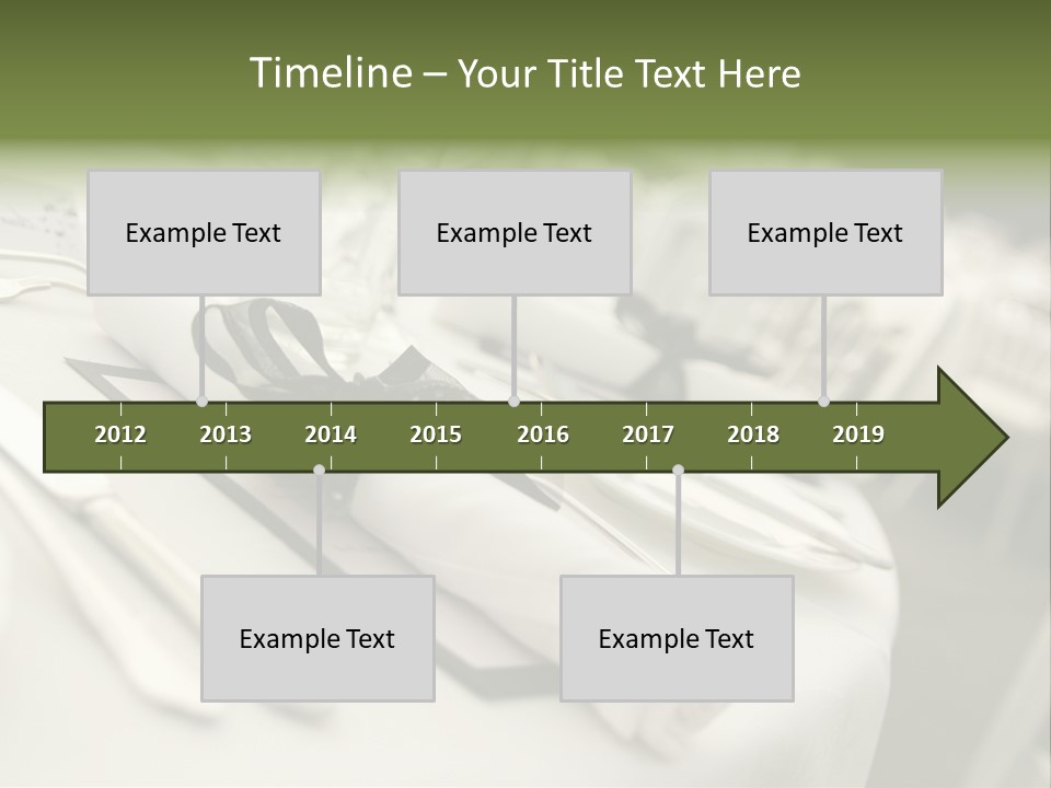 Dinner Reception Table PowerPoint Template