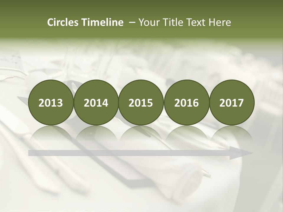 Dinner Reception Table PowerPoint Template