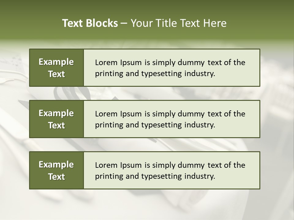 Dinner Reception Table PowerPoint Template