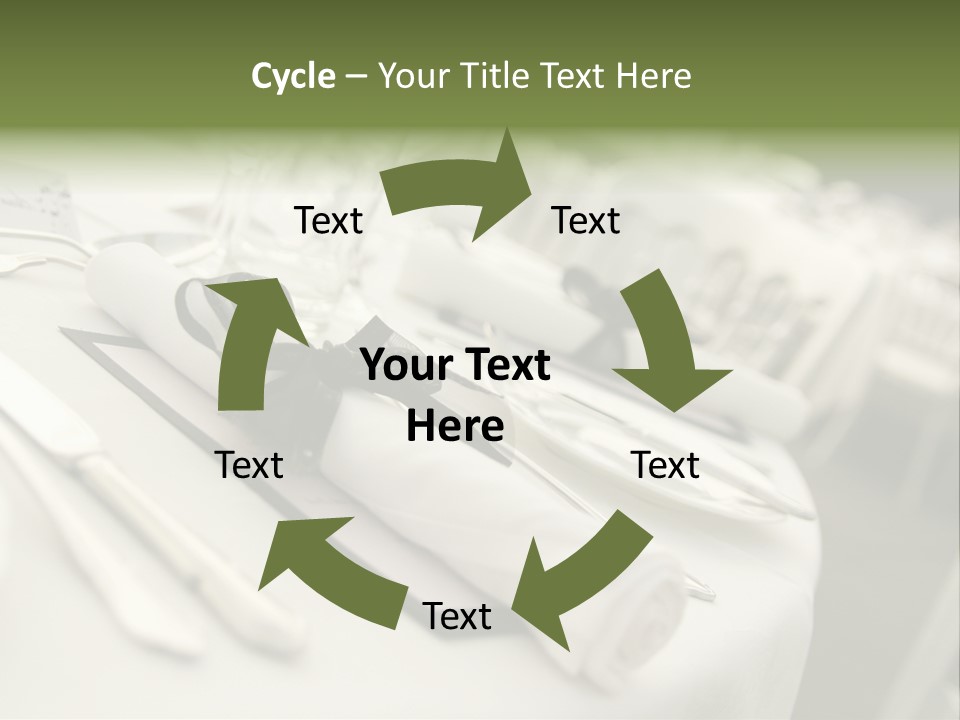 Dinner Reception Table PowerPoint Template