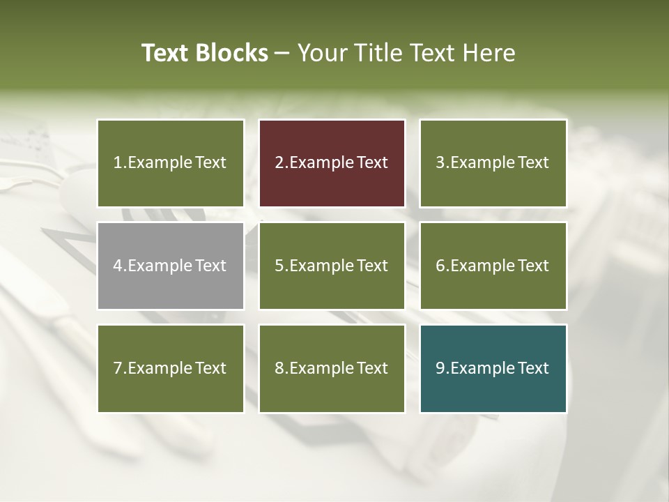 Dinner Reception Table PowerPoint Template