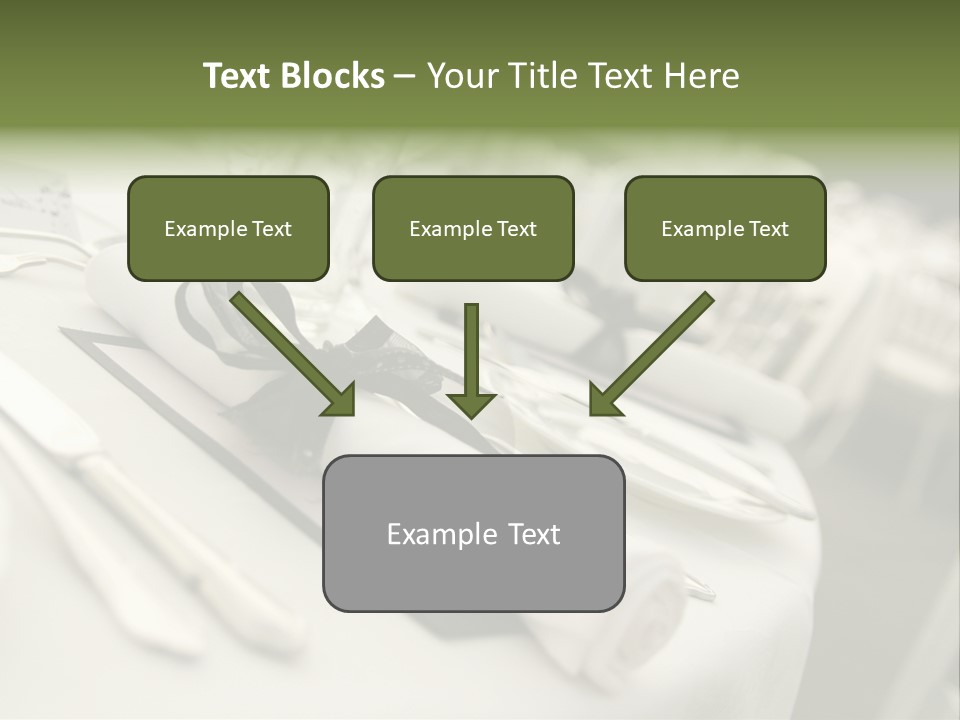 Dinner Reception Table PowerPoint Template