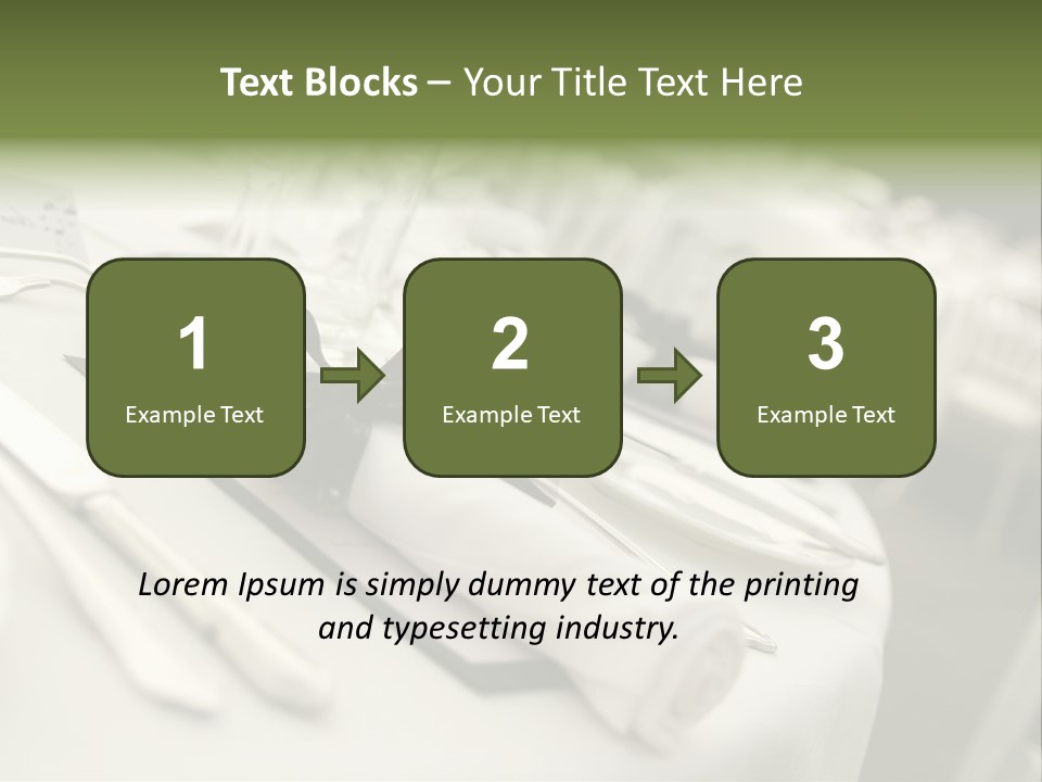 Dinner Reception Table PowerPoint Template