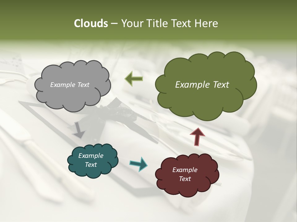 Dinner Reception Table PowerPoint Template