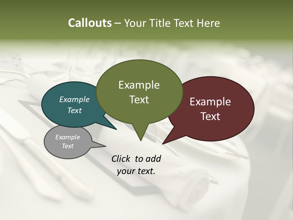 Dinner Reception Table PowerPoint Template