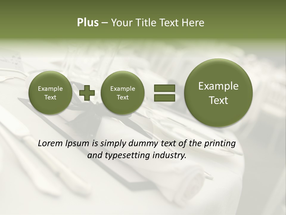 Dinner Reception Table PowerPoint Template