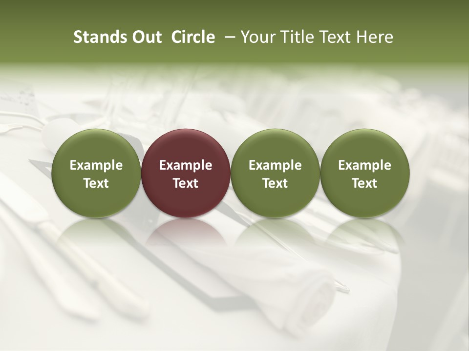 Dinner Reception Table PowerPoint Template