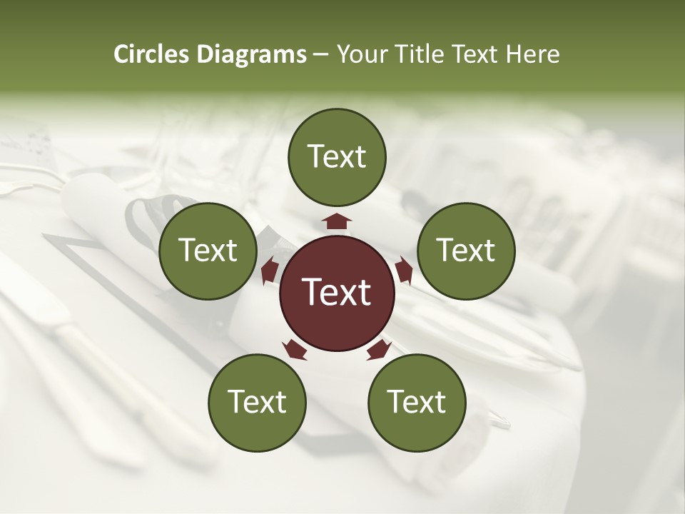 Dinner Reception Table PowerPoint Template