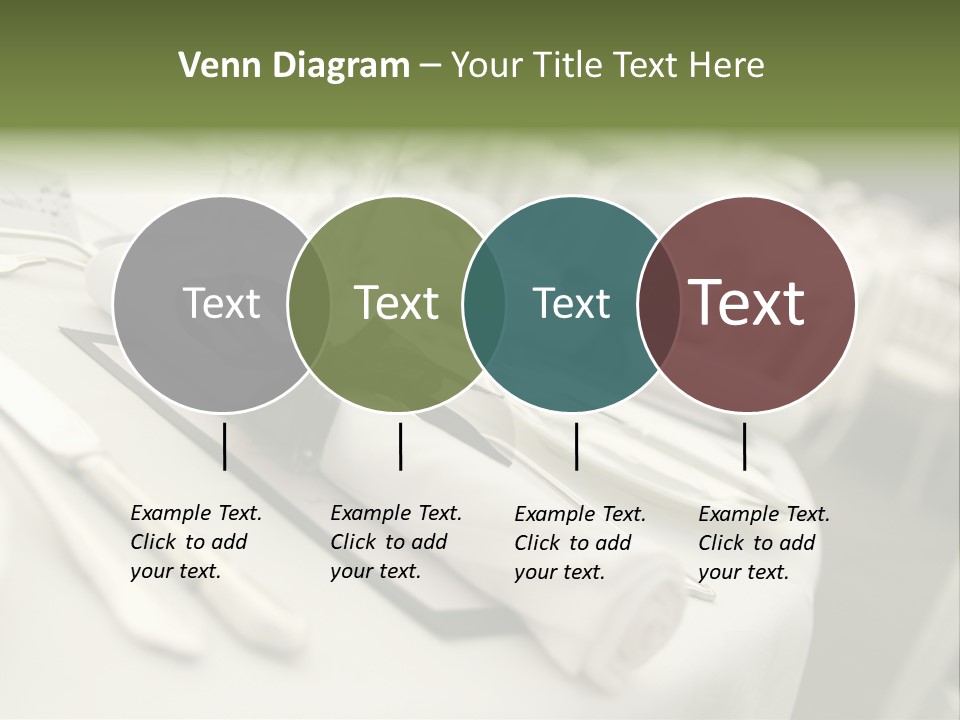 Dinner Reception Table PowerPoint Template