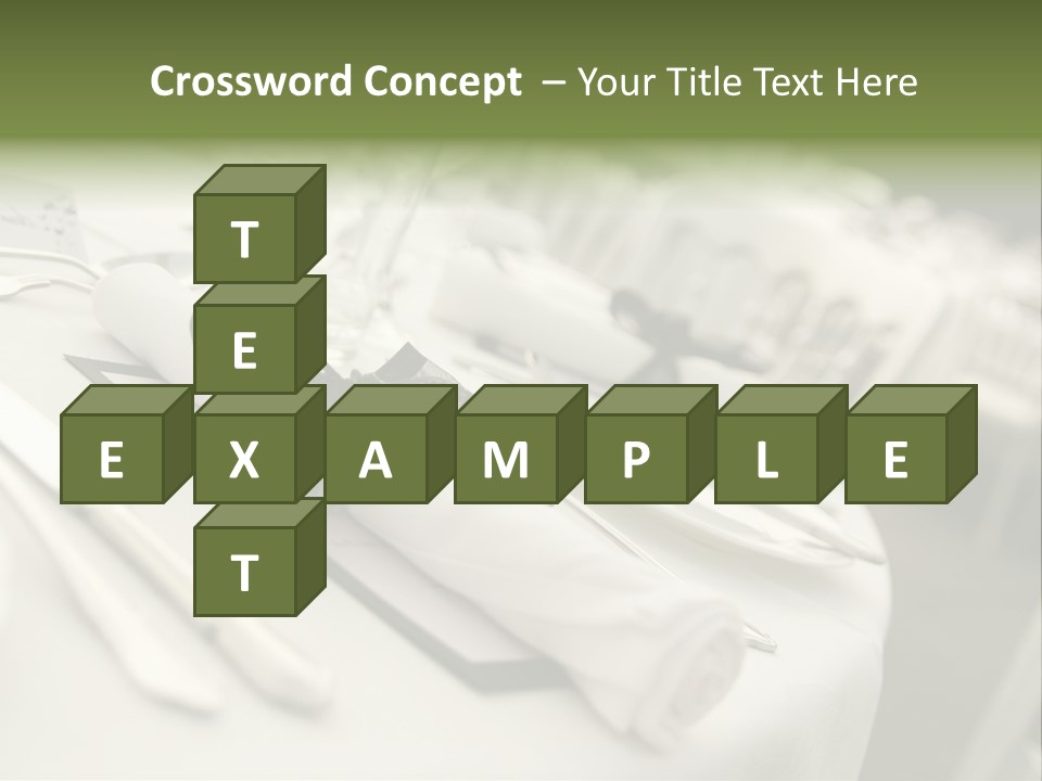 Dinner Reception Table PowerPoint Template