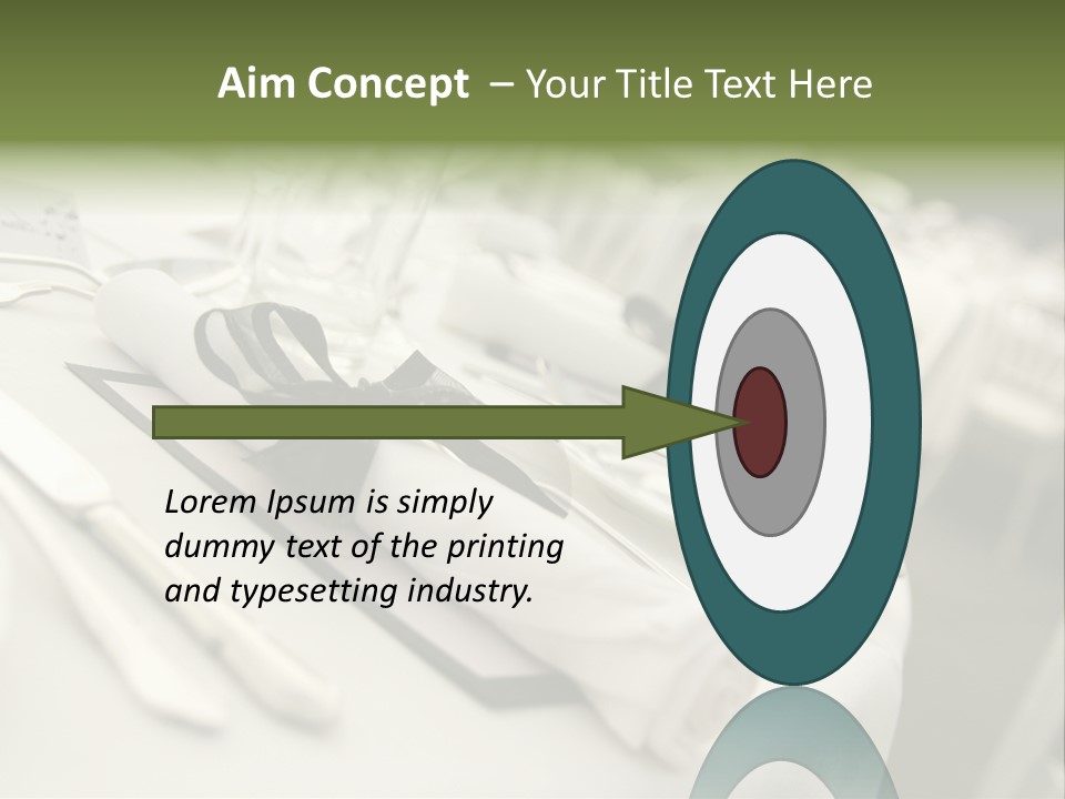 Dinner Reception Table PowerPoint Template